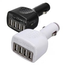 4 Port USB Car Charger Adapter for Cellphone DC 5V 2.1A