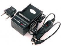 ITEKIRO AC Wall DC Car Battery Charger Kit for Samsung HMX-F80