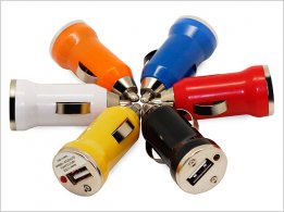 Single usb bullet car charger for smart phone