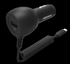 RadioShack 5V 3.4A Lightning/USB Car Power Adapter