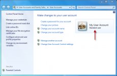 User Accounts window screenshot